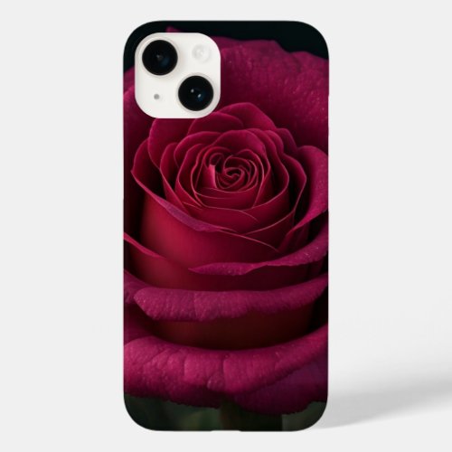 Deep Red Rose Case_Mate iPhone 14 Case