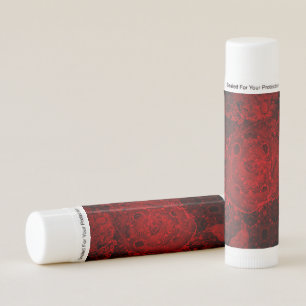 Deep Red Rose Design Lip Balm