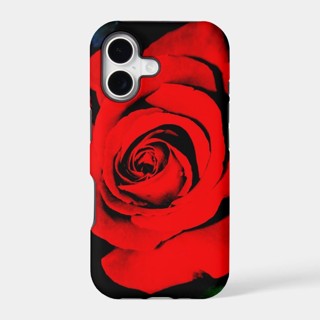 Deep Red Rose Iphone Case (Back)