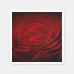 Deep Red Rose Napkins