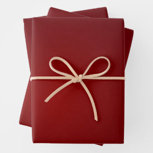 Deep red royal solid Christmas Wrapping Paper Sheets