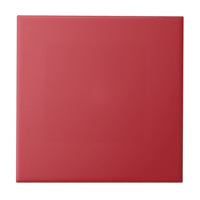 Deep Red Solid Color | #c3313c Ceramic Tile (Front)