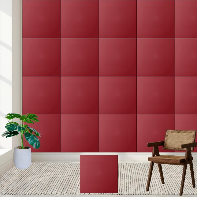 Deep Red Solid Color Ceramic Tile (Deep Red Solid Color Ceramic Tile)