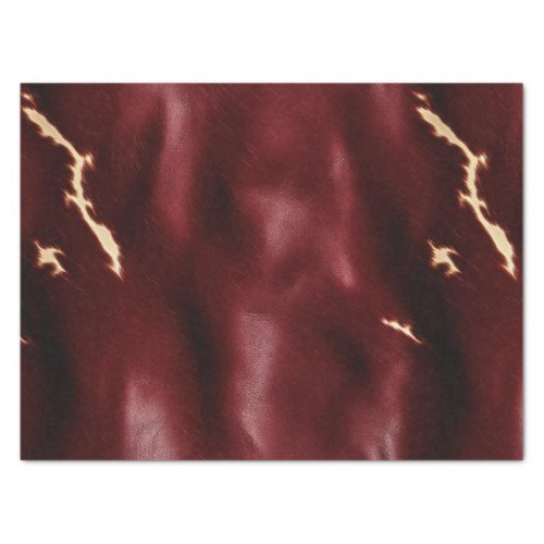 Deep Red Southwest Cowhide Tissue Paper