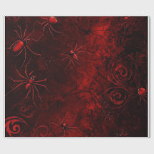 Deep Red with Giant Spiders – Spooky Halloween