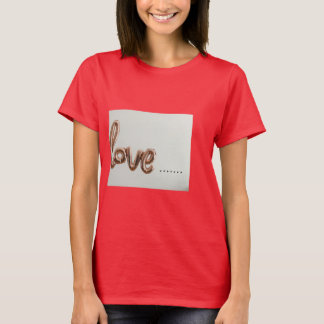 Deep Red Women's Basic Valentine's T-shirt