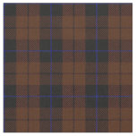 Deep rich brown blue/black stripe fabric
