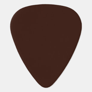 Deep Rich Brown color background Customizable Guitar Pick