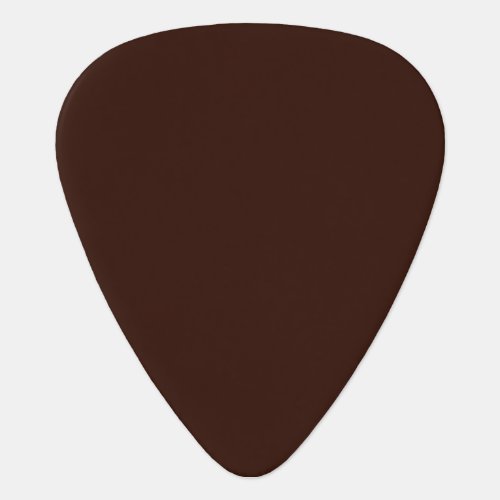 Deep Rich Brown color background Customizable Guitar Pick