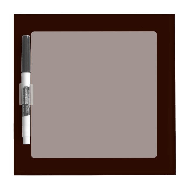 Deep Rich Brown Decor Customizable Dry Erase Board (Front)