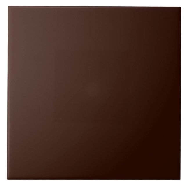 Deep Rich Brown Solid Color Tile (Front)