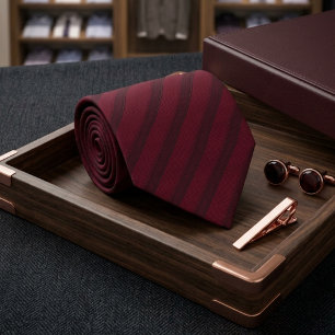 Deep Rich Burgundy Neck Tie