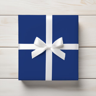 Deep Rich Denim Royal Blue Solid Wrapping Paper