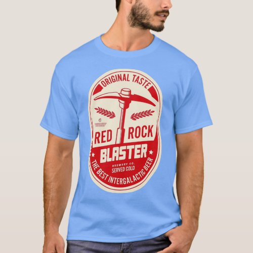 Deep Rock Galactic Red Rock Blaster Beer Designer T_Shirt