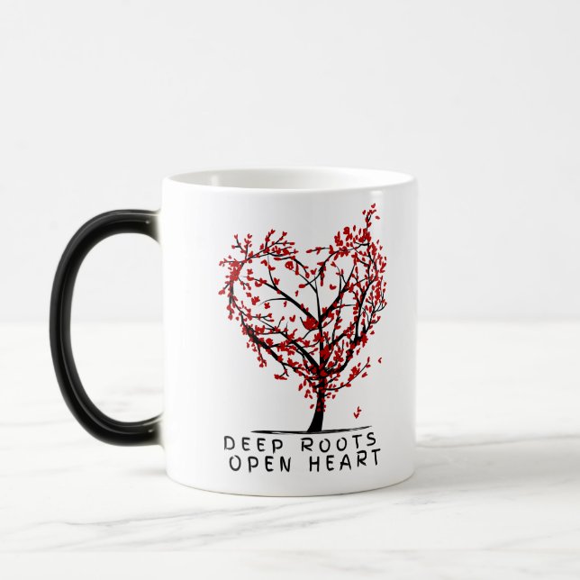 Deep Roots Open Heart Color Morph Mug (Left)