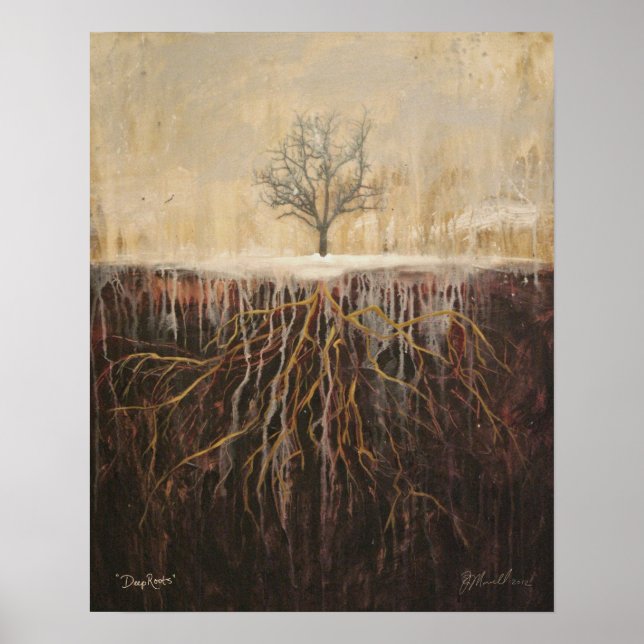 "Deep Roots" original art  by Beth Morrell poster (Front)