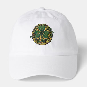 Deep Roots Strong Faith Celtic Shamrock Porthole Hat