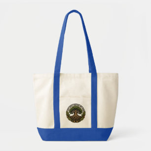 Deep Roots Weather Any Storm Vintage Oak Tree Tote Bag