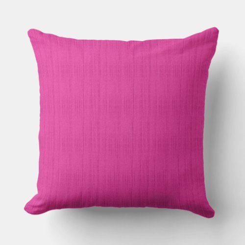 Deep Rose Streak Texture Outdoor Pillow 20x20