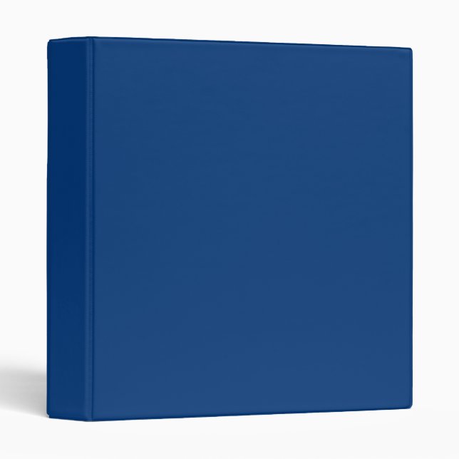 Deep royal blue 3 ring binder (Front/Spine)