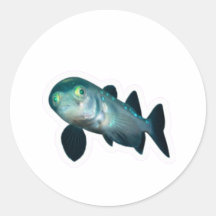 Deep Sea Barreleye Fish Sticker, Transparent Head