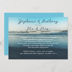 Deep Sea Blue Married Announcement Reception Party