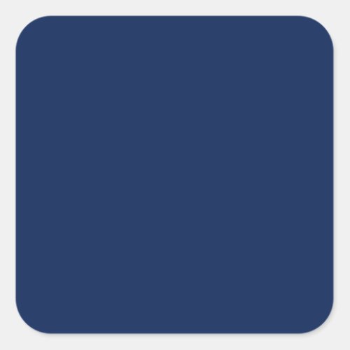 Deep Sea Blue Square Sticker