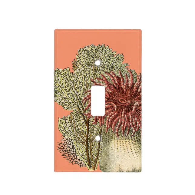 Deep Sea Coral with Sea Fans and Anemones Light Switch Cover | Zazzle