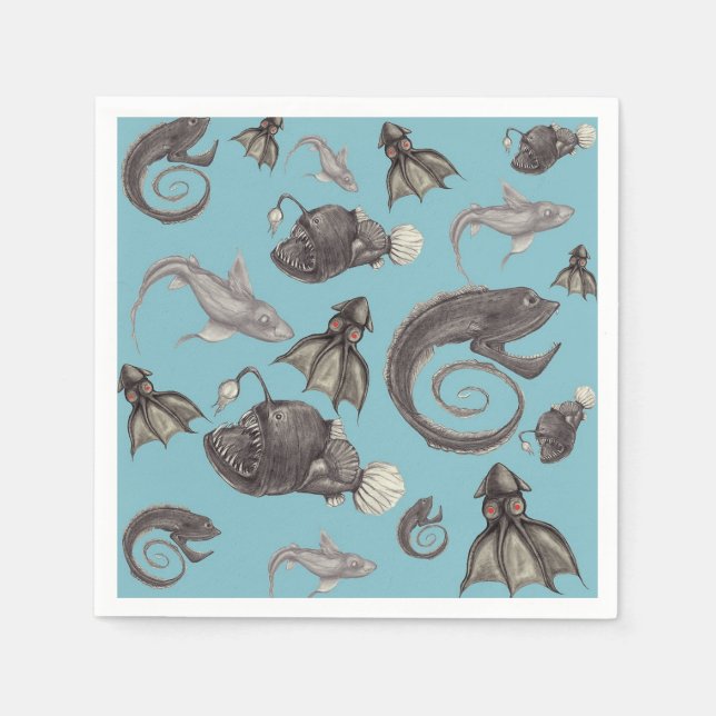 Deep Sea Creatures Napkins (Front)