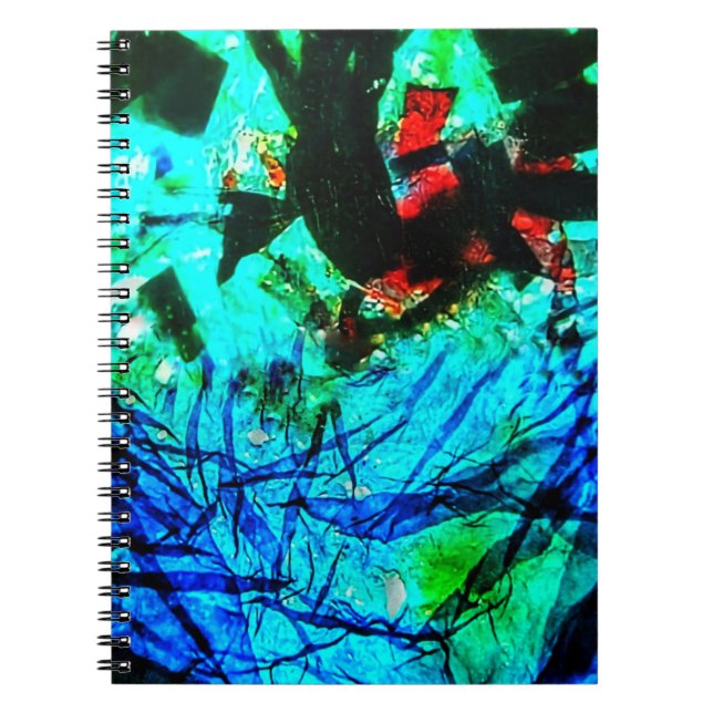Deep sea diver abstract Spiral Photo Notebook,Joy Notebook (Front)