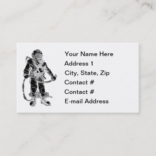 Deep Sea Diver Business Card