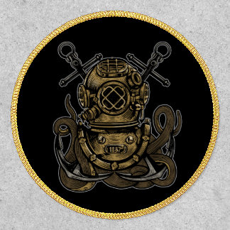 Deep Sea Diver Octopus Anchor Patch