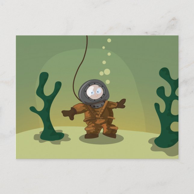 Deep Sea Diver Postcard (Front)