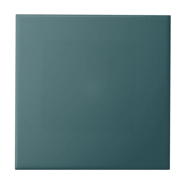 Deep Sea Diving Dark Teal Square Kitchen and Bath Ceramic Tile (Front)
