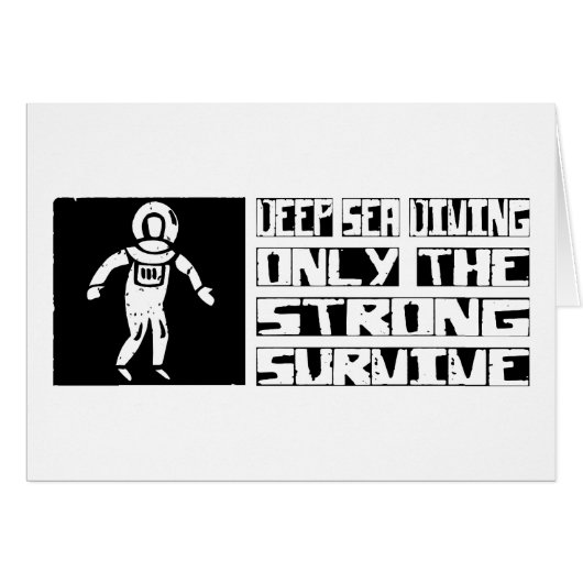 Deep Sea Diving Survive Cards (Front Horizontal)
