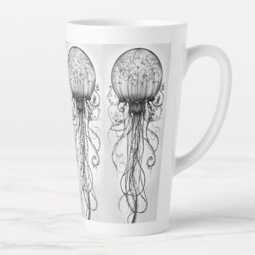  Deep Sea Enchantment Jellyfish T_Shirt Designs Latte Mug