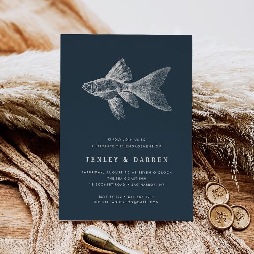 Deep Sea Engagement Party Invitation