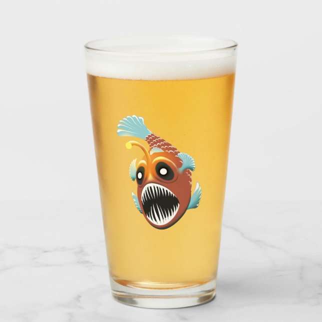 Deep Sea Fish Glass (Front Filled)