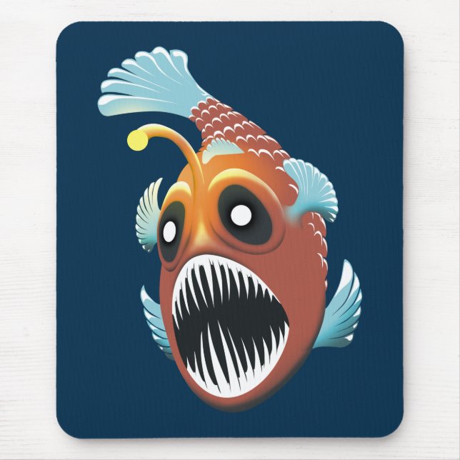Deep Sea Fish Mouse Pad (Front)
