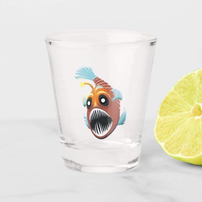 Deep Sea Fish Shot Glass (Front)