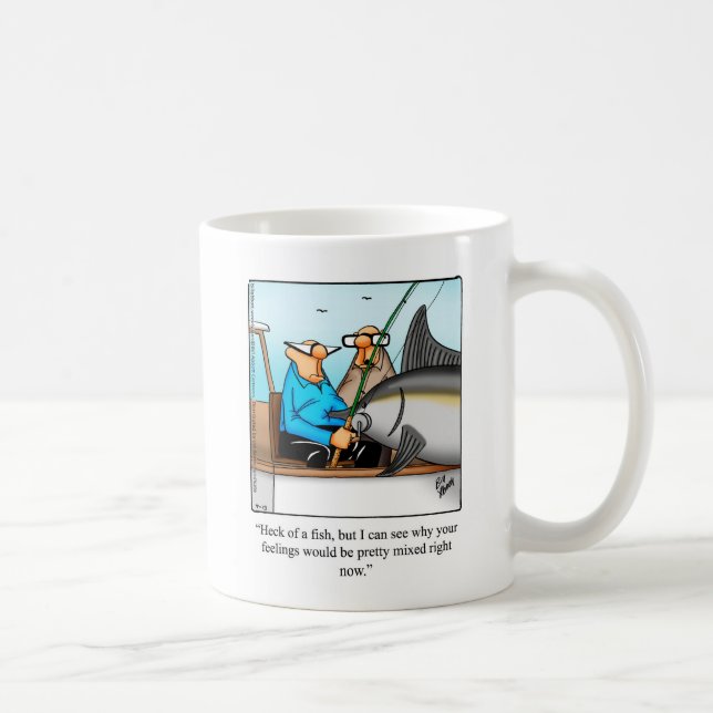 Deep Sea Fishing Humor Mug Gift (Right)