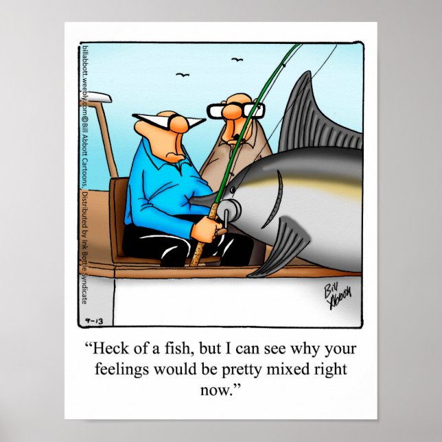 Deep Sea Fishing Humor Poster (Front)