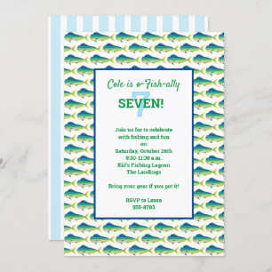 Deep Sea Fishing Mahi Party Invitation