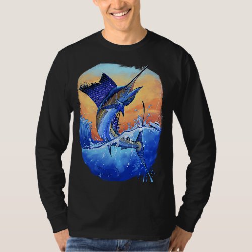 Deep Sea Fishing  Marlin Sport Fishing T_Shirt