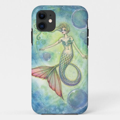 Deep Sea Galaxy Mermaid iPhone Case