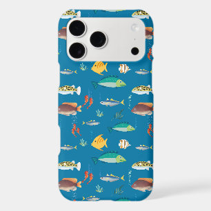 Deep Sea Life & Colorful Fish Seamless Pattern iPhone 17 Pro Max Case