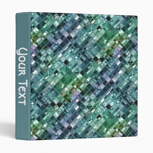 Deep Sea Liquid Mosaic Tile Art Binder