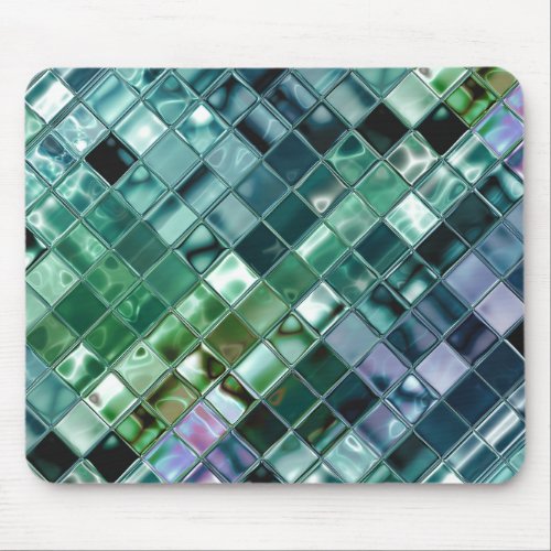 Deep Sea Liquid Mosaic Tile Art Mouse Pad