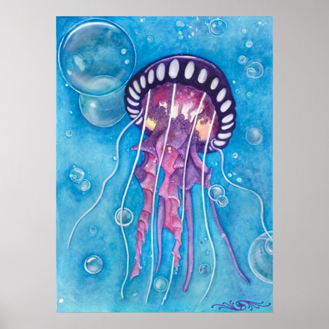 Deep Sea Medusa Print (Front)