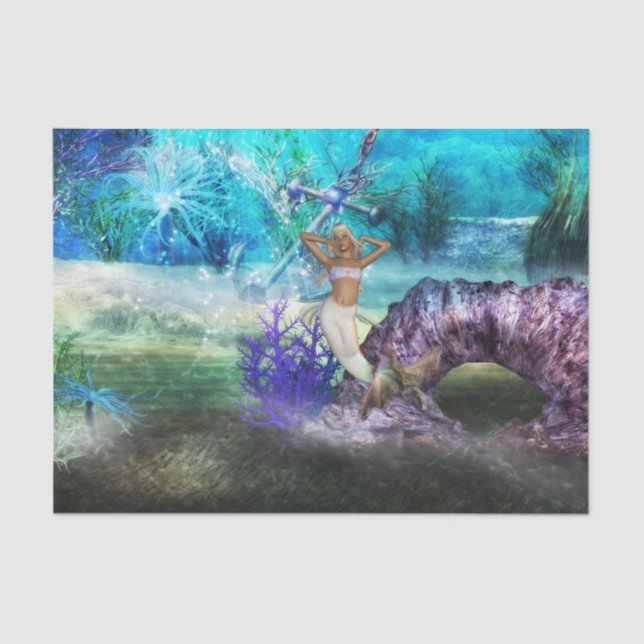 Deep Sea Mermaid Tissue Paper (Front)
